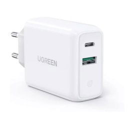 UGREEN Chargeur EU 36W port dual USB-A/USB-C