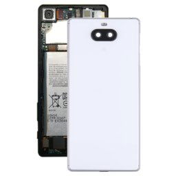 Pour Sony Xperia 8 Couvercle arrière de la batterie avec cadre central et couvercle de l'objectif de l'appareil photo (argent)
