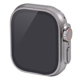 Pour Apple Watch Ultra 49 mm écran noir faux modèle d'affichage factice non fonctionnel, pour photographier le bracelet de montre, pas de bracelet de montre (argent)