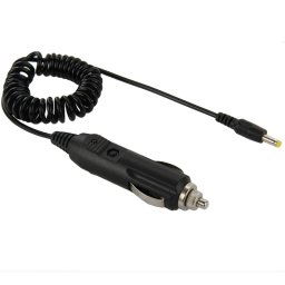 2A voiture 4.0 x 1.7mm chargeur d alimentation de l adaptateur d alimentation de voiture enroulée, longueur: 40-140cm