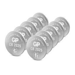 1x10 GP CR 2025 Lithium 3V Piles bouton 0602025C10