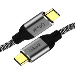QGeem QG-CC03 Type-C à Type-C Câble de données USB3.1, longueur: 1,2 m (noir)