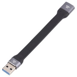 10 Gops USB Male à USB Femelle Soft Flat Sync Data Câble de chargement rapide