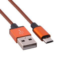 Câble de données / chargeur de type micro USB vers USB 2.0 tissé de 1 m, Pour Samsung, HTC, Sony, Lenovo, Huawei et autres smartphones (orange)