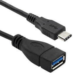 Câble de données OTG USB 3.1 Type C mâle vers USB 3.0 Type A femelle de 1 m, Pour Nokia N1 / Macbook 12 (noir)