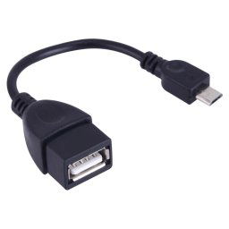 Câble adaptateur convertisseur micro USB mâle vers USB 2.0 femelle OTG, Pour Samsung, Sony, Meizu, Xiaomi et autres smartphones (noir)