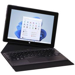 HONGSAMDE Tablette PC 2 en 1 de 10,1 pouces, 8 Go + 128 Go, Windows 11, Interl Gemini Lake N4120 Quad Core avec clavier (noir)