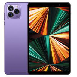 Tablette d'appel téléphonique Tab14 / P14, 1 Go + 16 Go, écran de 8,0 pouces, Identification faciale, Android 5.0 MTK6582 Quad Core, Réseau : 3G, GPS, OTG (Violet)