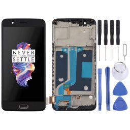 Pour OnePlus 5 A5000 TFT Matériel Écran LCD et Numériseur Assemblage Complet avec Cadre (Noir)