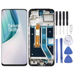 Pour OnePlus Nord N100 BE2013 Assemblage complet du numériseur avec cadre Écran LCD OEM (Noir)