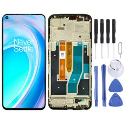 Écran LCD IPS pour OnePlus Nord CE 2 Lite 5G CPH2381 CPH2409 Assemblage complet du numériseur avec cadre (Noir)