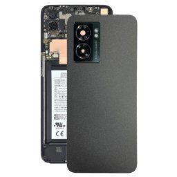 Pour OnePlus Nord N300 CPH2389 Couvercle arrière de batterie avec couvercle d'objectif d'appareil photo (noir)