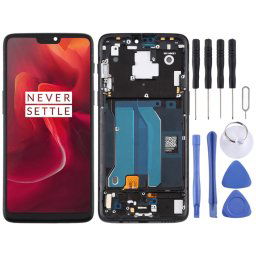 Pour OnePlus 6 A6000 TFT Matériau Écran LCD et Numériseur Assemblage Complet avec Cadre (Noir)
