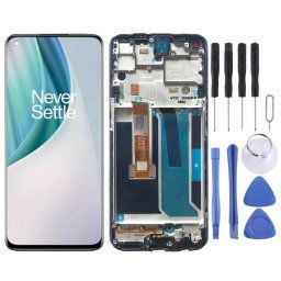 Pour OnePlus Nord N10 5G BE2029 Assemblage complet du numériseur avec cadre Écran LCD OEM (Noir)