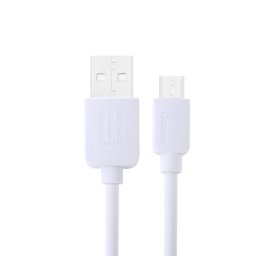 Micro USB haute vitesse de Haweel 2M sur le câble de charge de la synchronisation de données USB, Pour Galaxy, Huawei, Xiaomi, LG, HTC et d'autres téléphones intelligents Android (blanc)