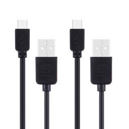 2 PCS Haweel 1M Haute vitesse Micro USB à USB Data Synchronisez les kits de chargement de la synchronisation pour Galaxy, Huawei, Xiaomi, LG, HTC et d'autres téléphones intelligents
