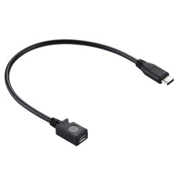 Adaptateur de câble USB-C / Type-C 3.0 mâle vers micro USB femelle, Câble adaptateur USB-C / Type-C 3.0 mâle vers micro USB femelle, longueur : 29 cm