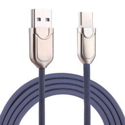 Câble de chargeur rapide de synchronisation de données USB-C / Type-C vers USB 2.0 1 m 2 A, Câble de chargeur rapide de synchronisation de données USB-C / Type-C vers USB 2.0 de 1 m 2 A (bleu)