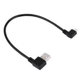 20cm USB 2.0 mâle plié virage à droite réversion 90 degrés vers câble de chargement de données micro USB mâle, Pour Samsung / Huawei / Xiaomi / Meizu / LG / HTC et autres smartphones