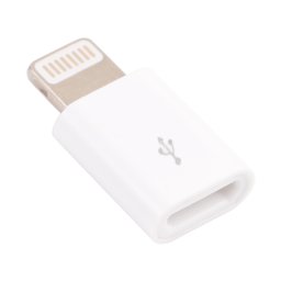 Micro USB femelle à 8 broches Mini Adaptateur (blanc)