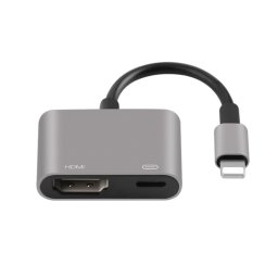 Onten 7565S Câble adaptateur vidéo pour projecteur HDTV 8 broches vers HDMI pour iPad (gris)