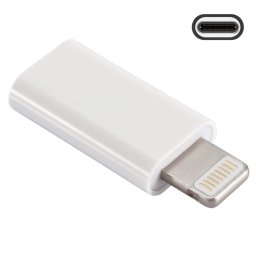 ENKAY HAT-PRINCE HC-6 MINI ABS USB-C / TYPE-C 3.1 à 8 broches Adaptateur de connecteur de port (blanc)