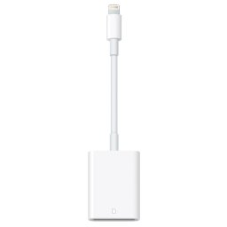 Adaptateur de lecteur de caméra 8 broches vers carte SD, prise en charge du système iOS 9.2-11, Pour iPhone, iPad (blanc)