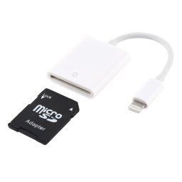 Adaptateur de lecteur de caméra NK105 8 broches vers carte SD, compatible avec les systèmes IOS 9.1 et supérieurs