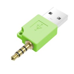 Adaptateur de chargeur de station d'accueil de données USB, Pour iPod shuffle 3e/2e adaptateur de chargeur de station d'accueil USB, longueur : 4,6 cm (vert)