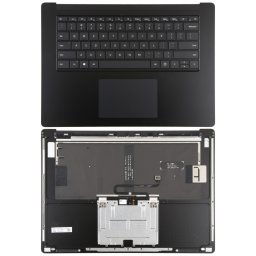 Pour Microsoft Surface Laptop 3/4 15 pouces clavier américain avec coque C/carte tactile (noir)