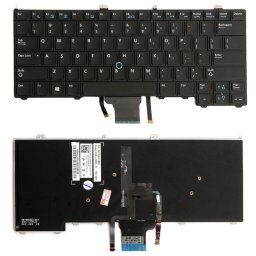 Clavier Version US avec rétro-éclairage du clavier pour DELL latitude 12 7000 E7240 E7440 E7420
