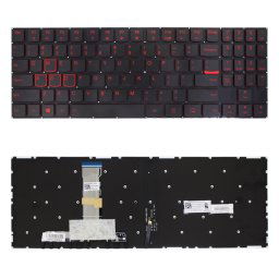 Clavier américain avec rétro-éclairage pour Lenovo Legion Y520 Y520-15IKB Y720 Y720-15IKB R720 R720-15IKB (noir)