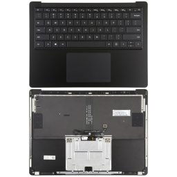 Pour Microsoft Surface Laptop 3/4 13,5 pouces clavier américain avec coque C/carte tactile (noir)