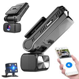 2K Dual Camera HD Night Vision WiFi Car Dash Cam Enregistreur de conduite