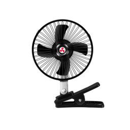 Clip de fixation puissant pour voiture refroidissant le ventilateur électrique à haute puissance éolienne, spécification : 15,2 cm noir 12 V.