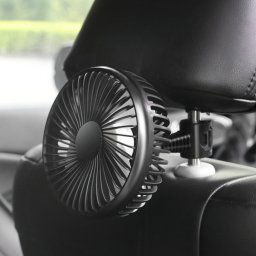 SUITU Mini ventilateur de voiture 12 V/24 V charge USB ventilateur à tête unique ventilateur de refroidissement à 360 degrés, Style : modèle de dossier de siège