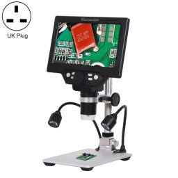 G1200D Microscope à écran numérique électronique 1200x de l'écran LCD 1200x (branchier britannique avec batterie)