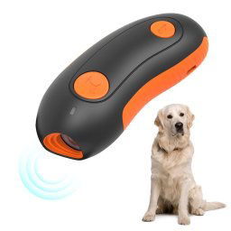 Ultrasonic Pet Trainer Handheld Sonic Dog Repeller Dresseur de chien électronique portable (Orange)
