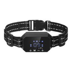 Dog Trainer Clôture électronique Smart GPS Arrêt d'aboiement sans fil (Noir)