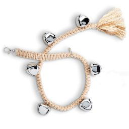 DOGER DOORDE TRALER DOG TRAINEMENT PROBLABLE CHAT DROING CAT jouet, Style: Braided Cross Bell - Silver