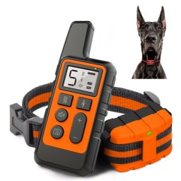 500m Dog Training Bark Stopper Télécommande Choc électrique Collier électronique étanche (Orange)