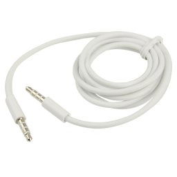 Câble AUX, câble audio stéréo 3,5 mm mâle mini prise pour iPhone / iPad / iPod / MP3, longueur: 1 m (blanc)
