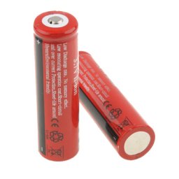 Batterie rechargeable longue durée au lithium-ion de 2 PCS UltraFire 18650 3000mAh 3.7V (Rouge)