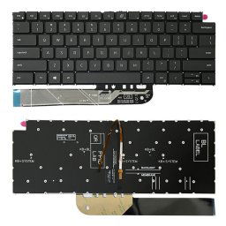 Pour Dell Vostro 5310 5320 5410 Latitude 3320 3420 US Version rétro-éclairage clavier d'ordinateur portable (noir)