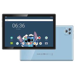 Tablette PC BDF P50 4G LTE 10,1 pouces, 8 Go + 256 Go, Android 12 MTK6762 Octa Core, prise en charge double SIM, (bleu)