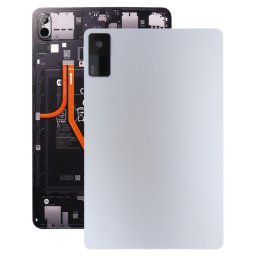 Pour Xiaomi Redmi Pad Coque arrière de batterie d'origine avec cache d'objectif d'appareil photo (argent)