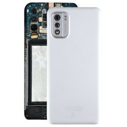 Pour Nokia G60 Couvercle arrière de batterie d'origine avec couvercle d'objectif d'appareil photo (argent)