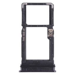 Pour Motorola One 5G Ace plateau de carte SIM + plateau de carte Micro SD (noir)