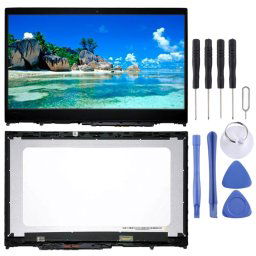 Écran LCD OEM 3840 x 2160 UHD pour Lenovo IdeaPad Flex 5-15 / Yoga 520 Assemblage complet du numériseur avec cadre (Noir)