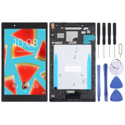 Écran LCD OEM pour Lenovo Tab 4 (8 pouces) TB-8504, TB-8504X, TB-8504F, TB-8504N Assemblage complet du numériseur avec cadre (Noir)